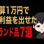 【副業初心者向け】予算1万円以内で仕入れられる高利益商品7選